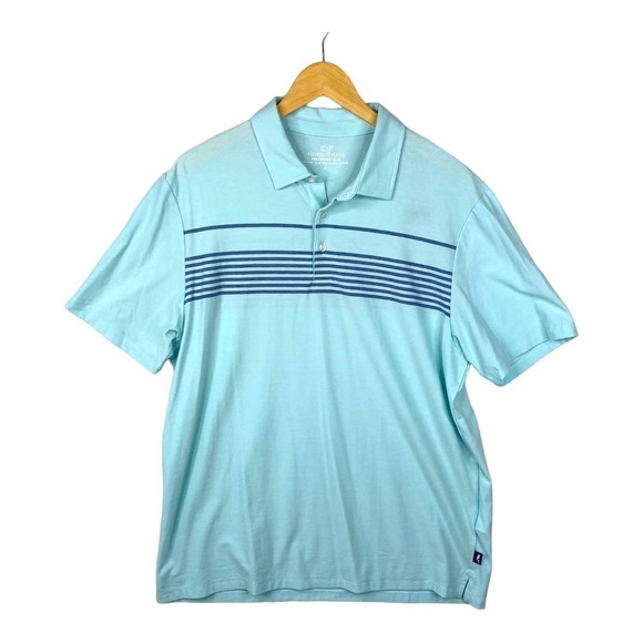 Vineyard Vines Edgartown Palm Beach Polo Light Blue Short Sleeve Size Large - Picture 1 of 5